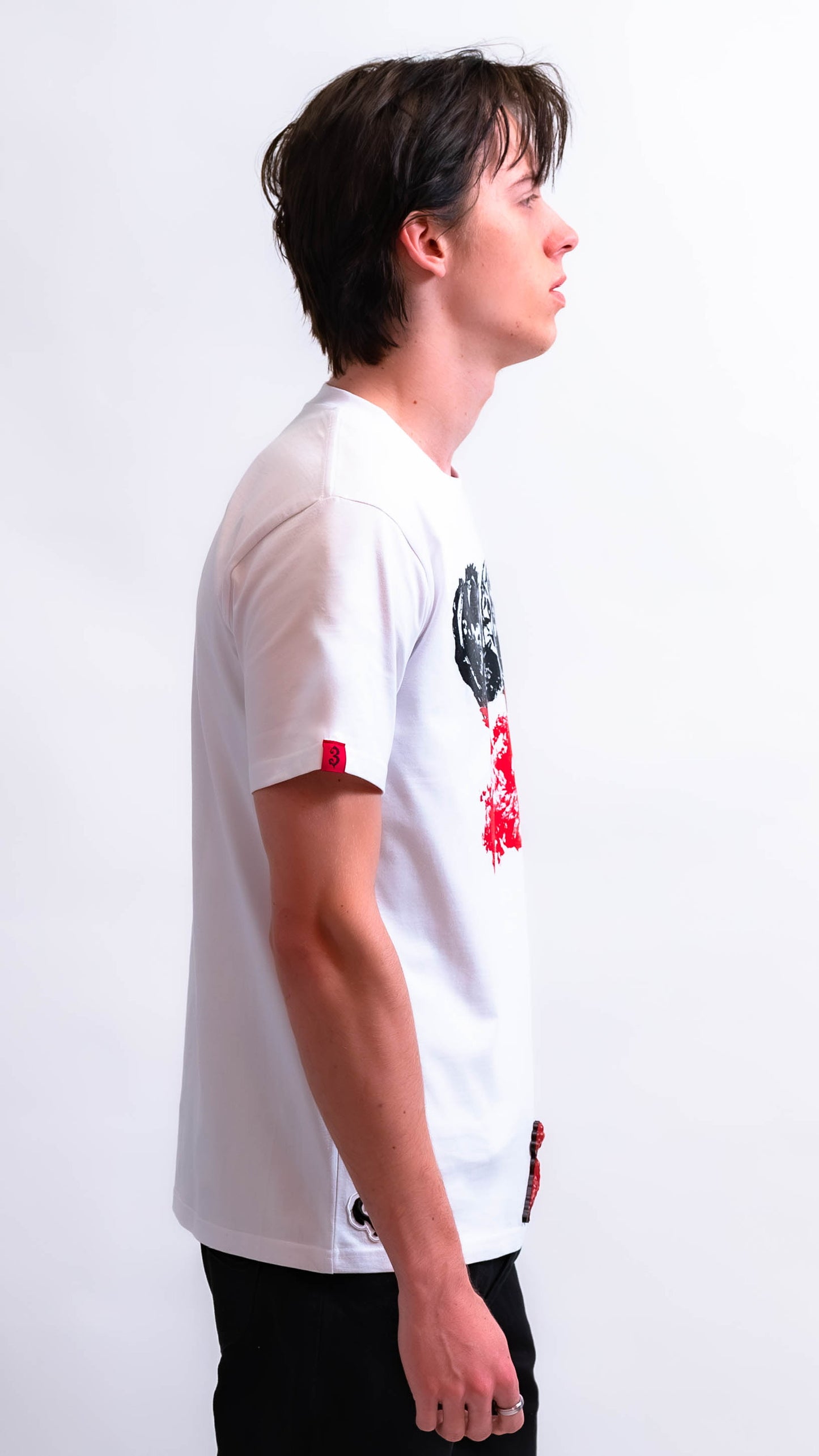 3Goodheart White Heavyweight Graphic T-Shirt