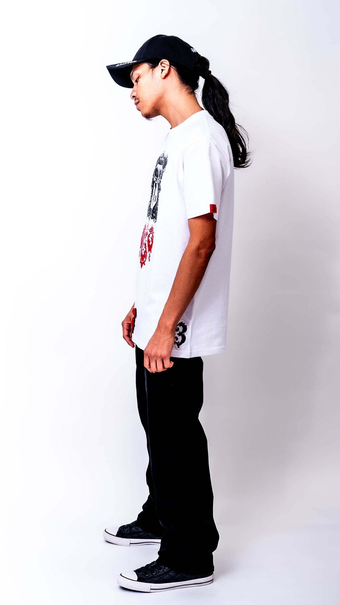 3Khrysomallos White Heavyweight Graphic Shirt