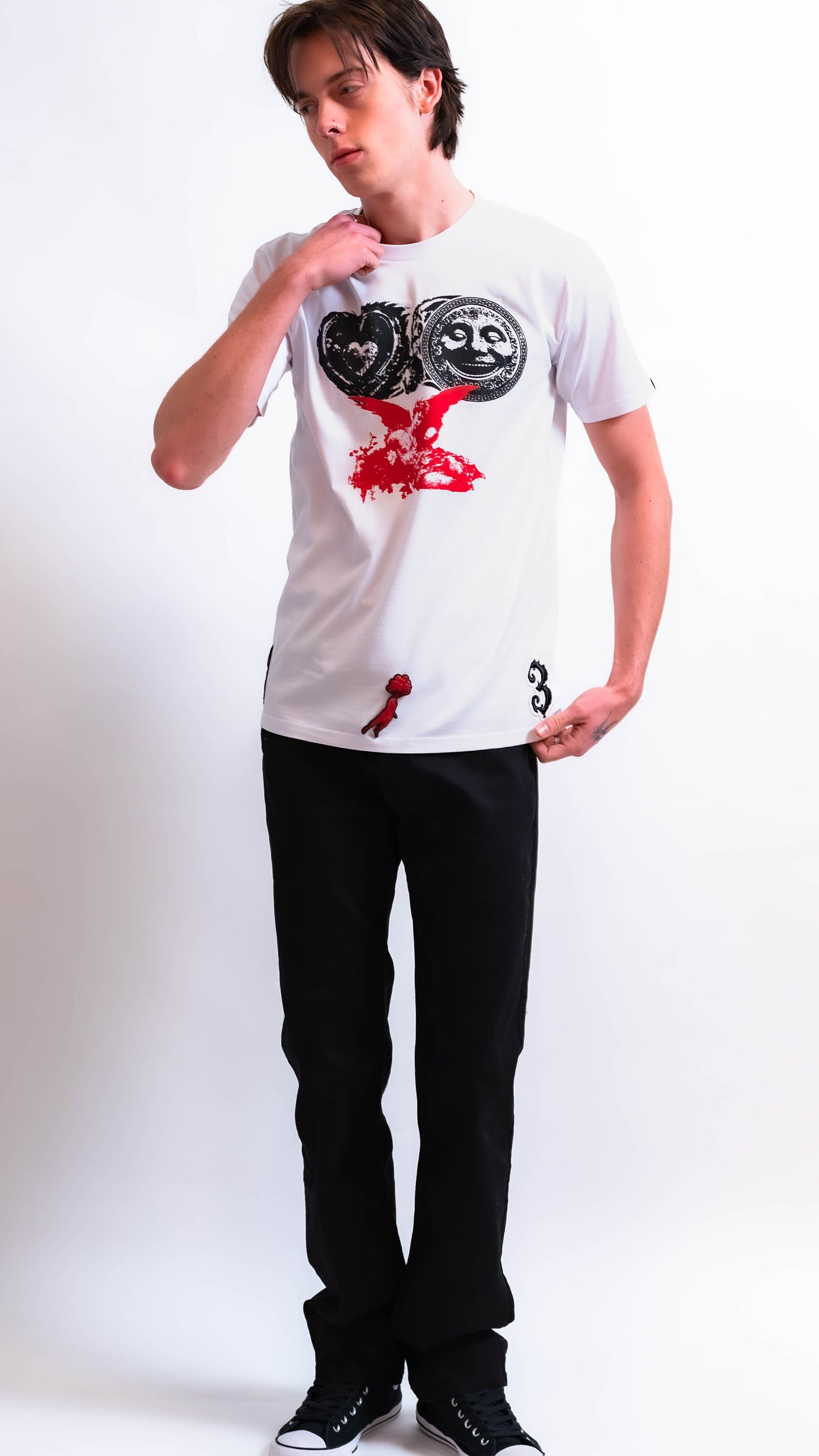 Luxury DRIFT3R shirt with embroidered signature patch