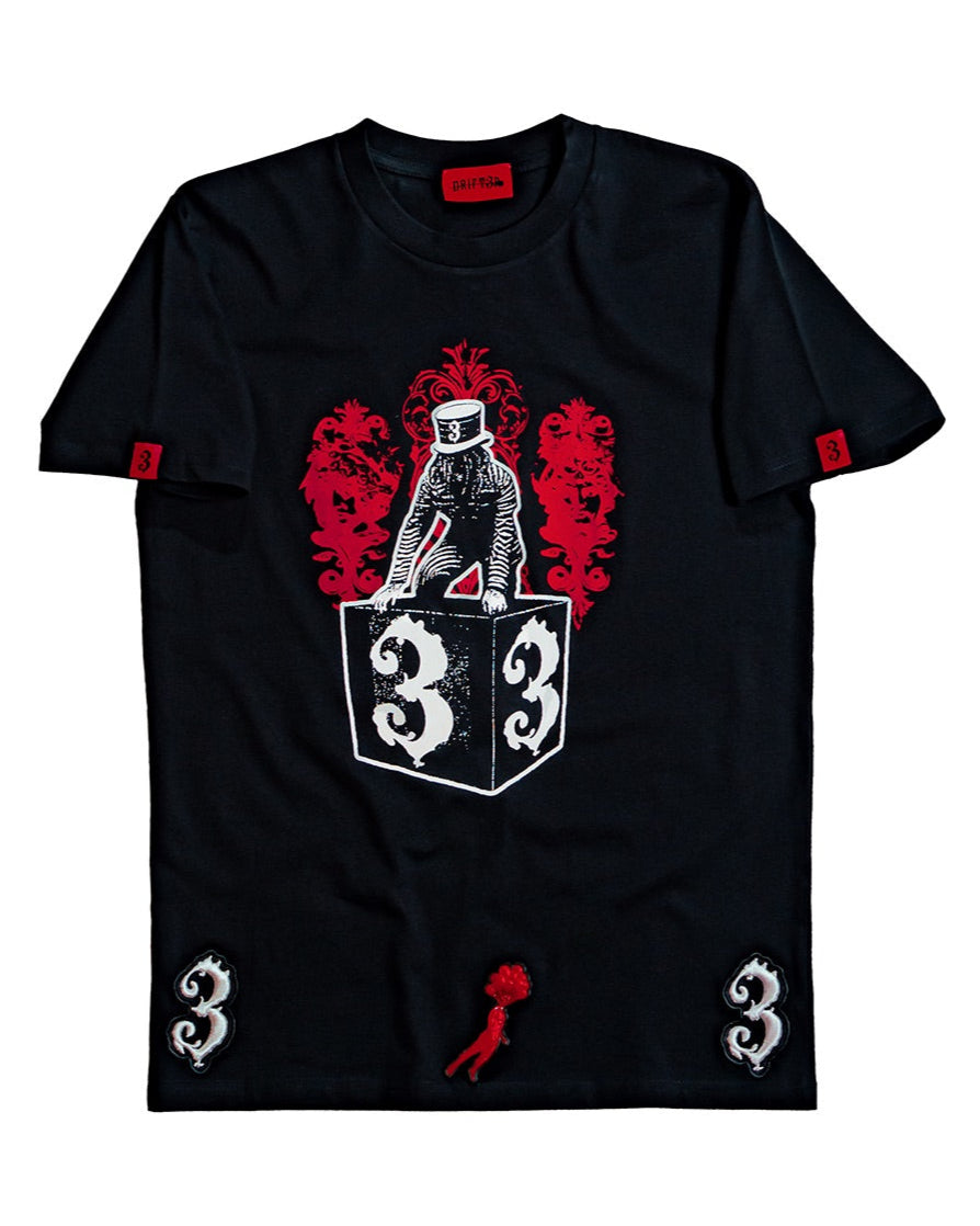 DRIFT3R 3MAVERICK black relaxed fit T-shirt